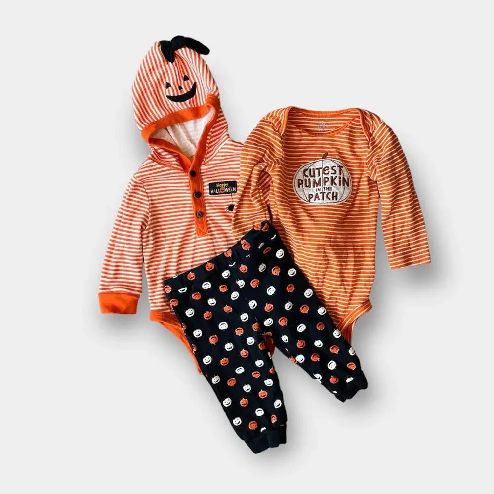 Little Me Halloween Pumpkin Set 9 Months